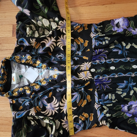 Farm Rio Winter Garden Mini Dress Size Medium - Picture 11 of 12